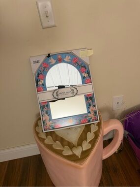 Sapna Shah Wall Mirror with Roses, Sun, Dice & Cheetah